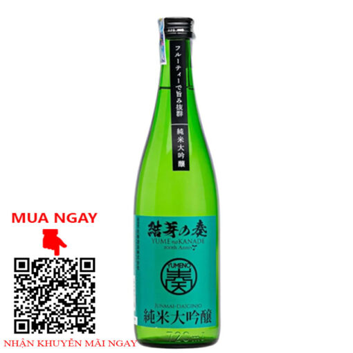 rượu sake yumenokanade junmai daiginjo 720ml