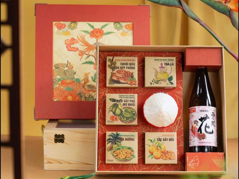 giỏ quà tết sake sang trọng phố lý thường kiệt giỏ quà tết sake sang trọng phố lý thường kiệt