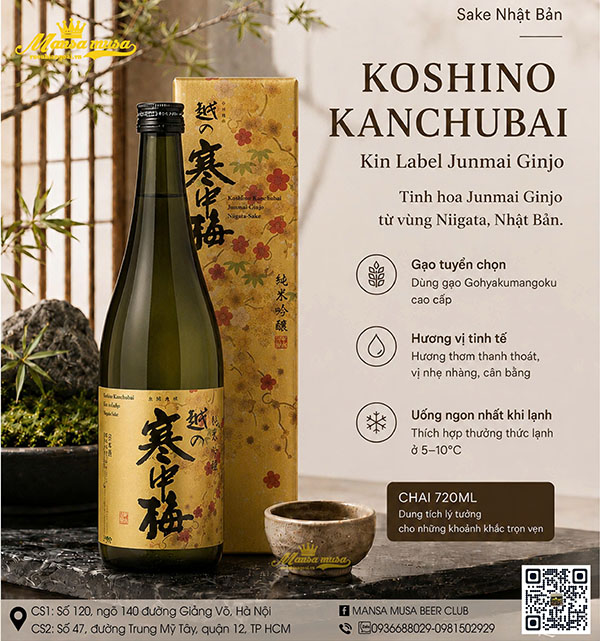 rượu sake giá dưới 500k - bảng giá nhật bản mới nhất 2026