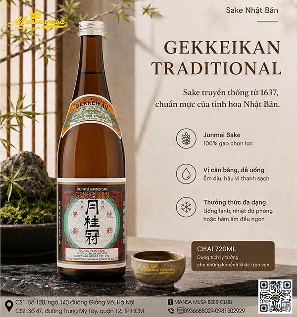 rượu sake giá dưới 500k: top chai bán chạy nhất 2026