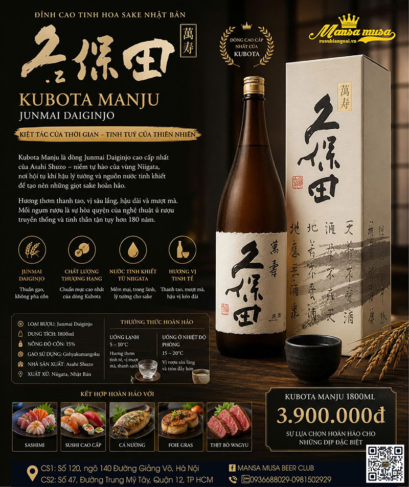 rượu sake: top 10 loại ngon nhất năm 2026 nên thử ngay